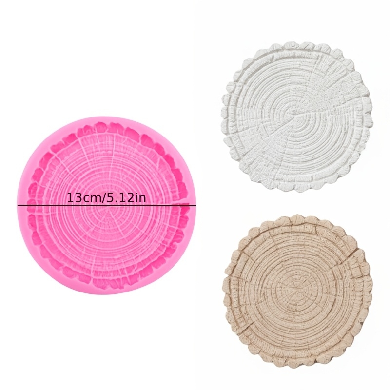 TEMU Stampo DNEJIU Originale in Resina del Legno, per Stampi in Gesso, Resina e Silicone, di Sottobicchieri a Forma Irregolare con Texture del Legno,