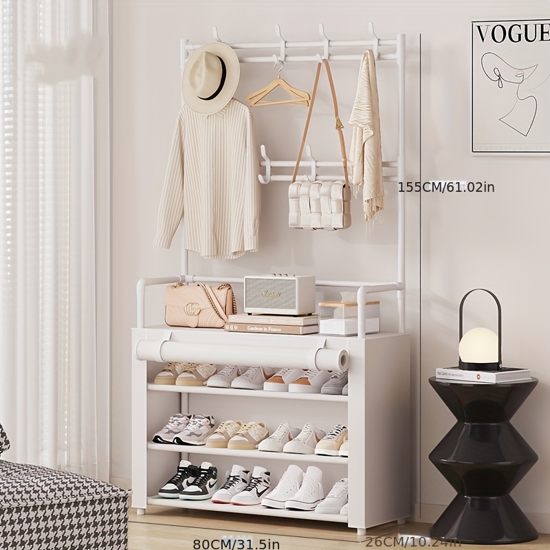 Multi-Layer Shoe Display Rack for Retail, a Easy Home Entryway Shoe Cabinet with Large Capacity And Dustproof Features