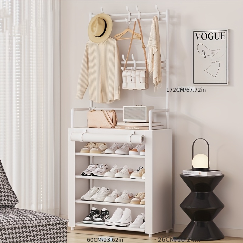Multi-Layer Shoe Display Rack for Retail, a Easy Home Entryway Shoe Cabinet with Large Capacity And Dustproof Features