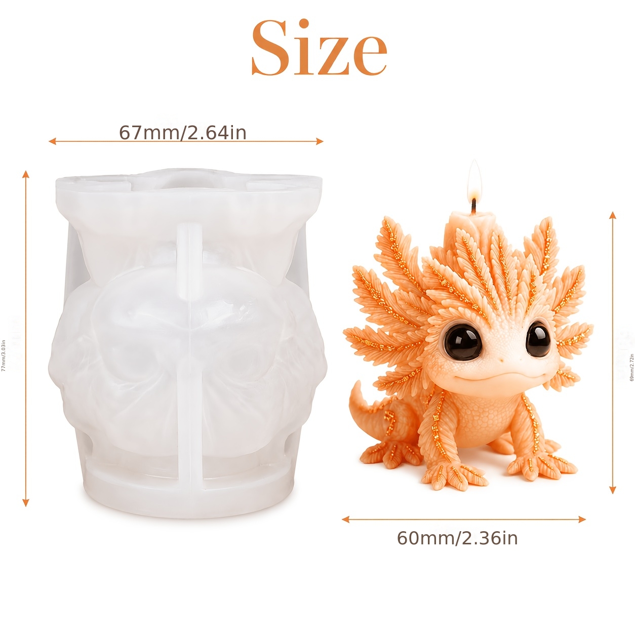 TEMU Candle Mold, Hexagonal Dragon Silicone Mold, Suitable For Aromatherapy Candles, Gypsum Ornaments, Resin Drops, And More! Soft Material Easy