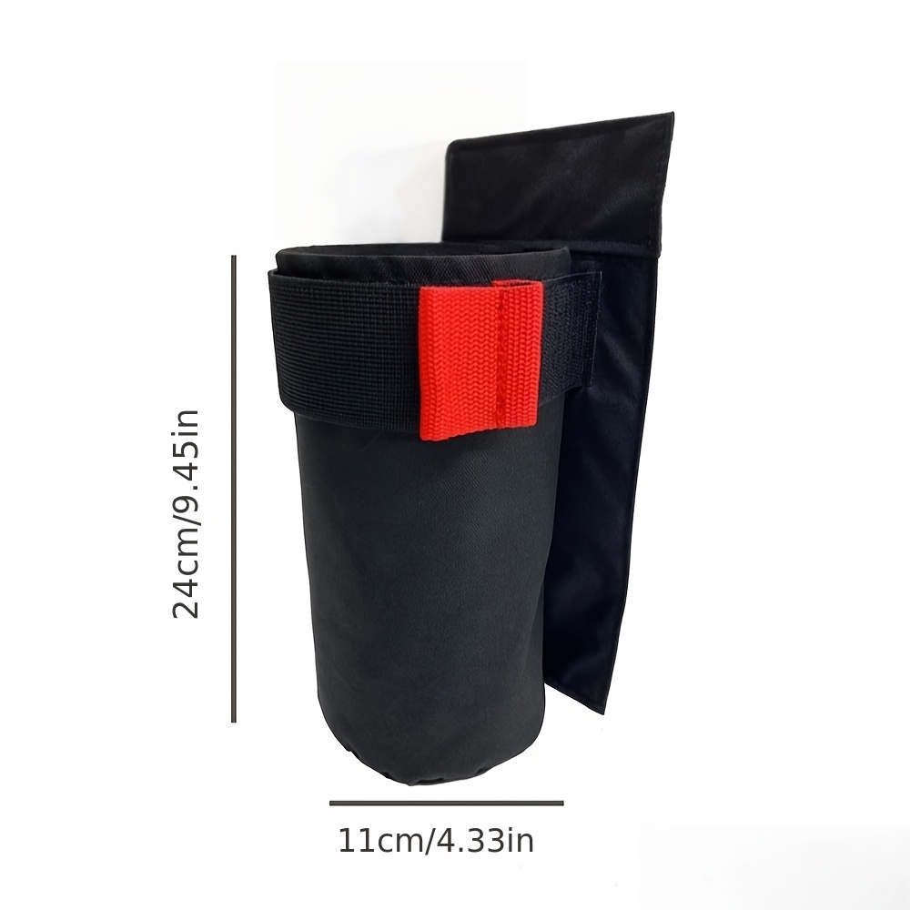 TEMU 1pc/ 2pcs/ 3pcs Car Fire Extinguisher Storage Bag, Trunk Fixing Tool, Hook And Loop Fastener Organizer Pouch, Car Fire Extinguisher Fixing Tool,