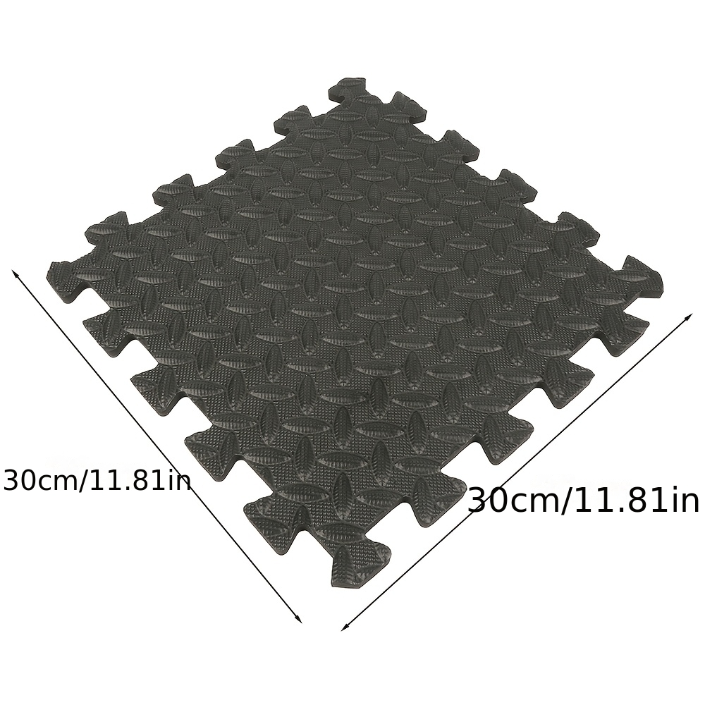 TEMU 20pcs Gym Floor Mats - Heavy-duty Eva Non-slip Workout Mats With Non-slip Backing, 30x30cm (12x12in) Large Exercise Mats For Home Gym, Gym, -