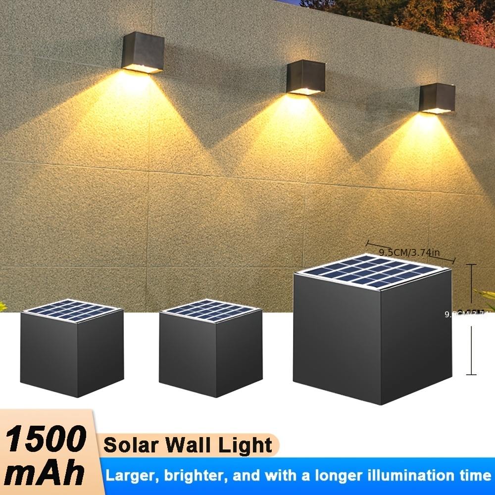 Upgraded Solar Wall Light with Adjustable Lighting Modes