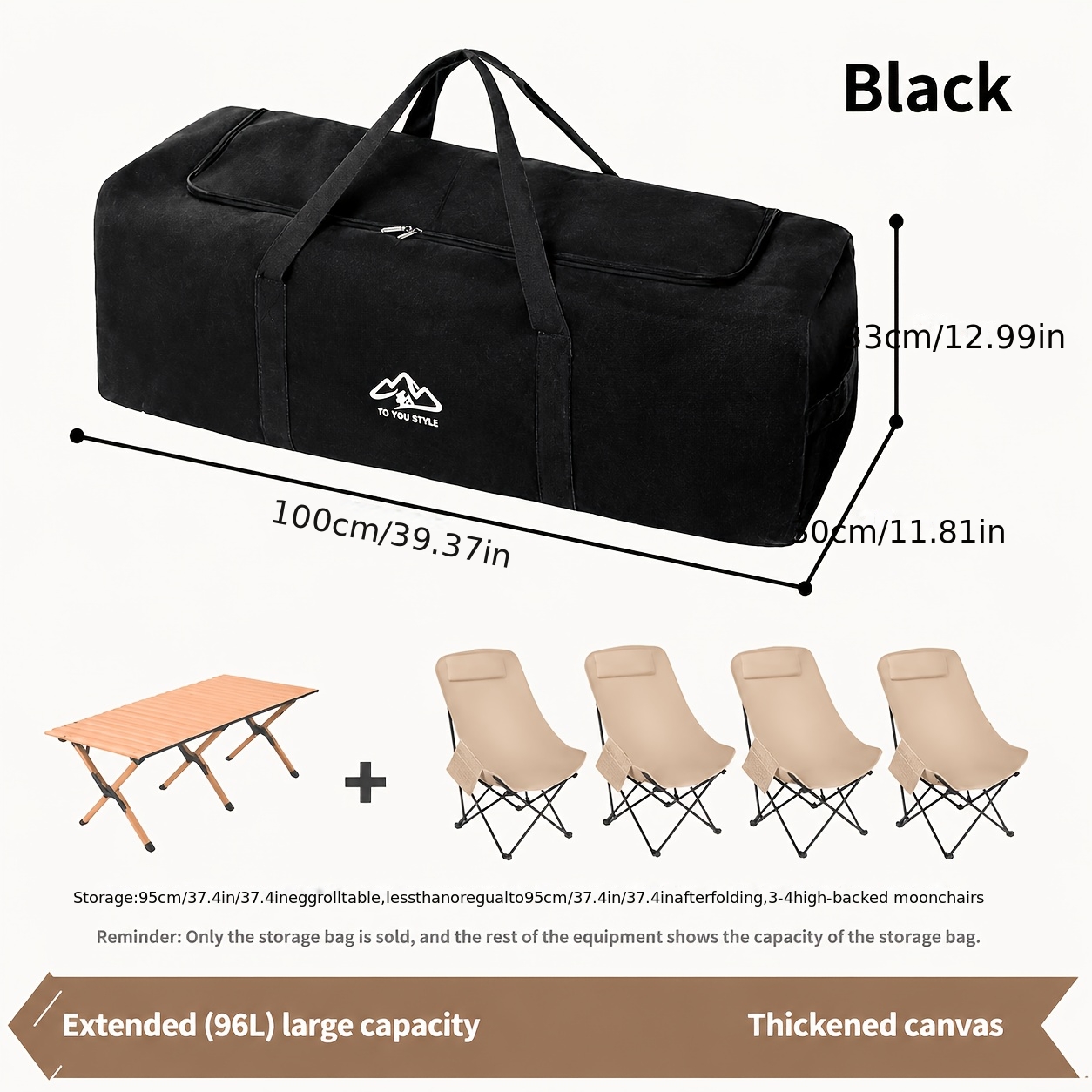 Extra Large Lightweight Foldable Travel Handbag