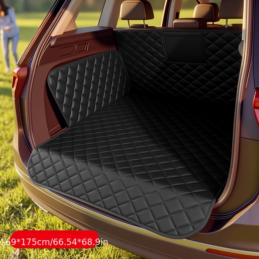 TEMU [upgraded Thickened Version] Car Trunk Pet Mat - Pet Car Seat Cover, Scratch-resistant And Wear-resistant, Suitable For Most Vehicles, Easy To