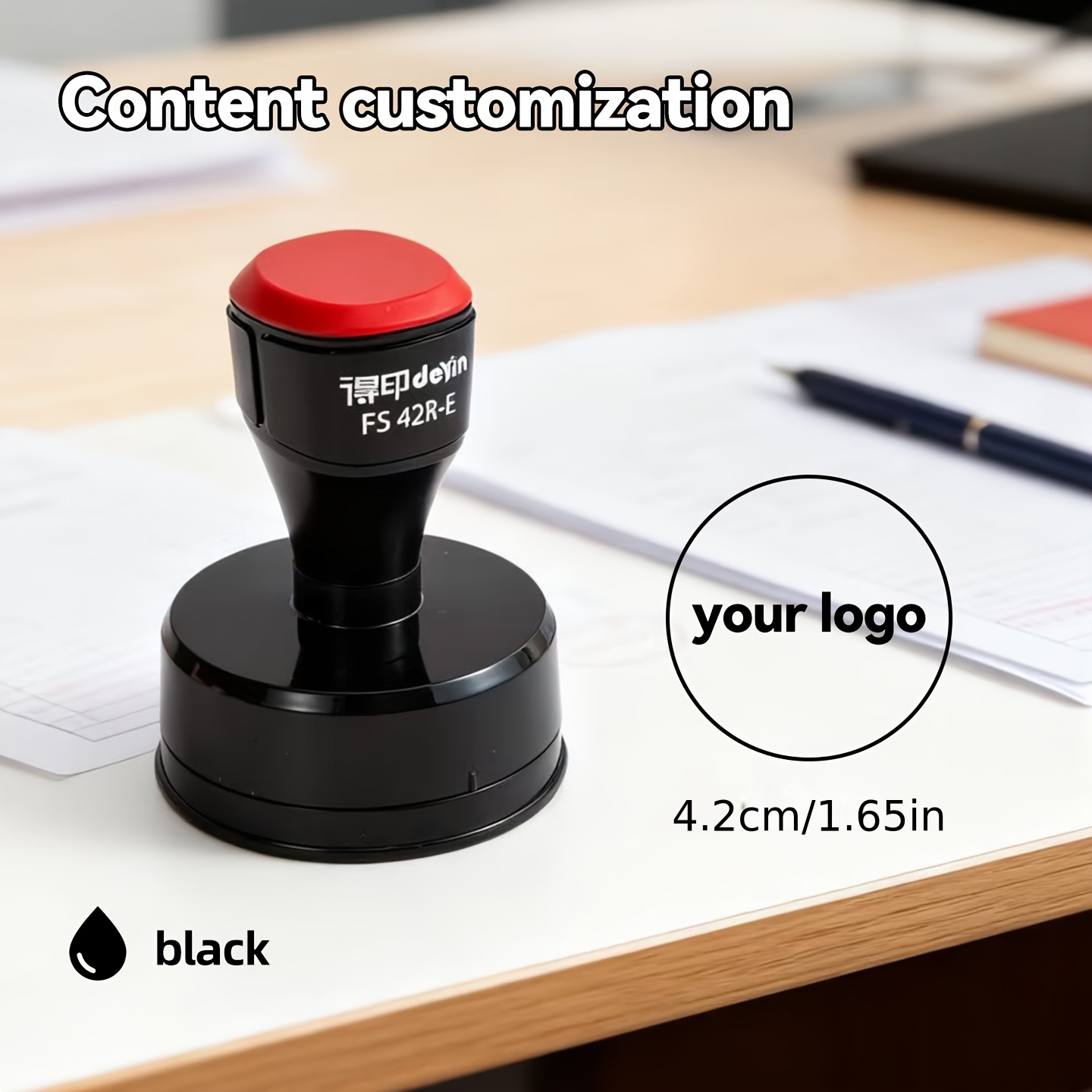 TEMU Customized Photo Stamps - Personalized Image Stamps, 3 Sizes , Customizable Pattern/name Stamps, Sturdy Structure, Durable Material, A Must-have