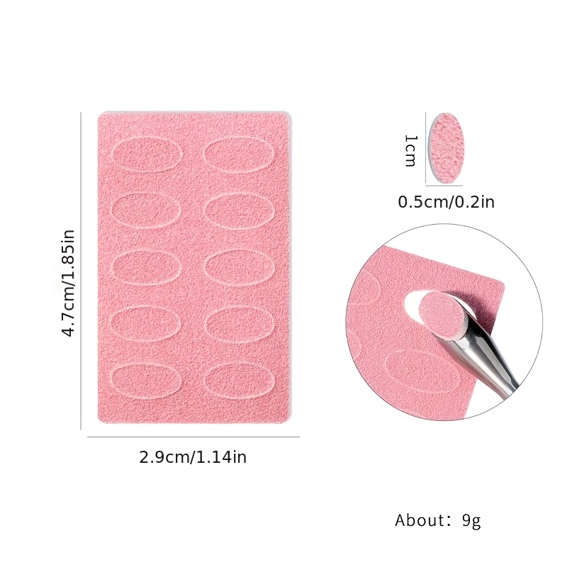 50pcs White and Pink Frosted Nail Files with Buffer Block