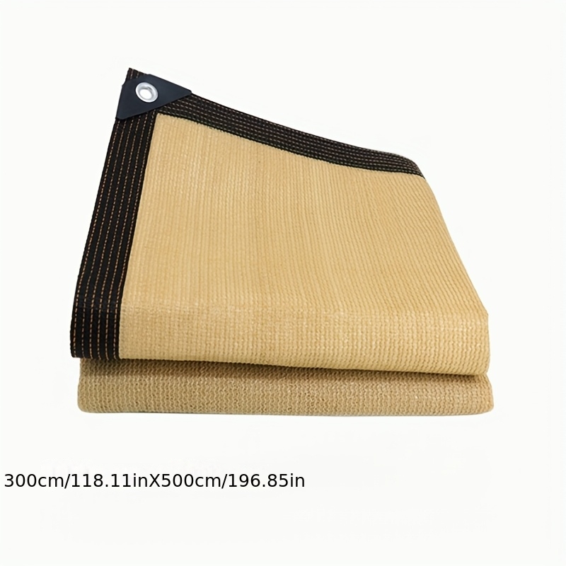 Image of Beige Sunshade Netting For Outdoor Use And Plant Protection! This High-density Polyethylene Shade Cloth Is Specifically , , And Garden Canopies, A Shading Rate Of Up To 98%, Blocking