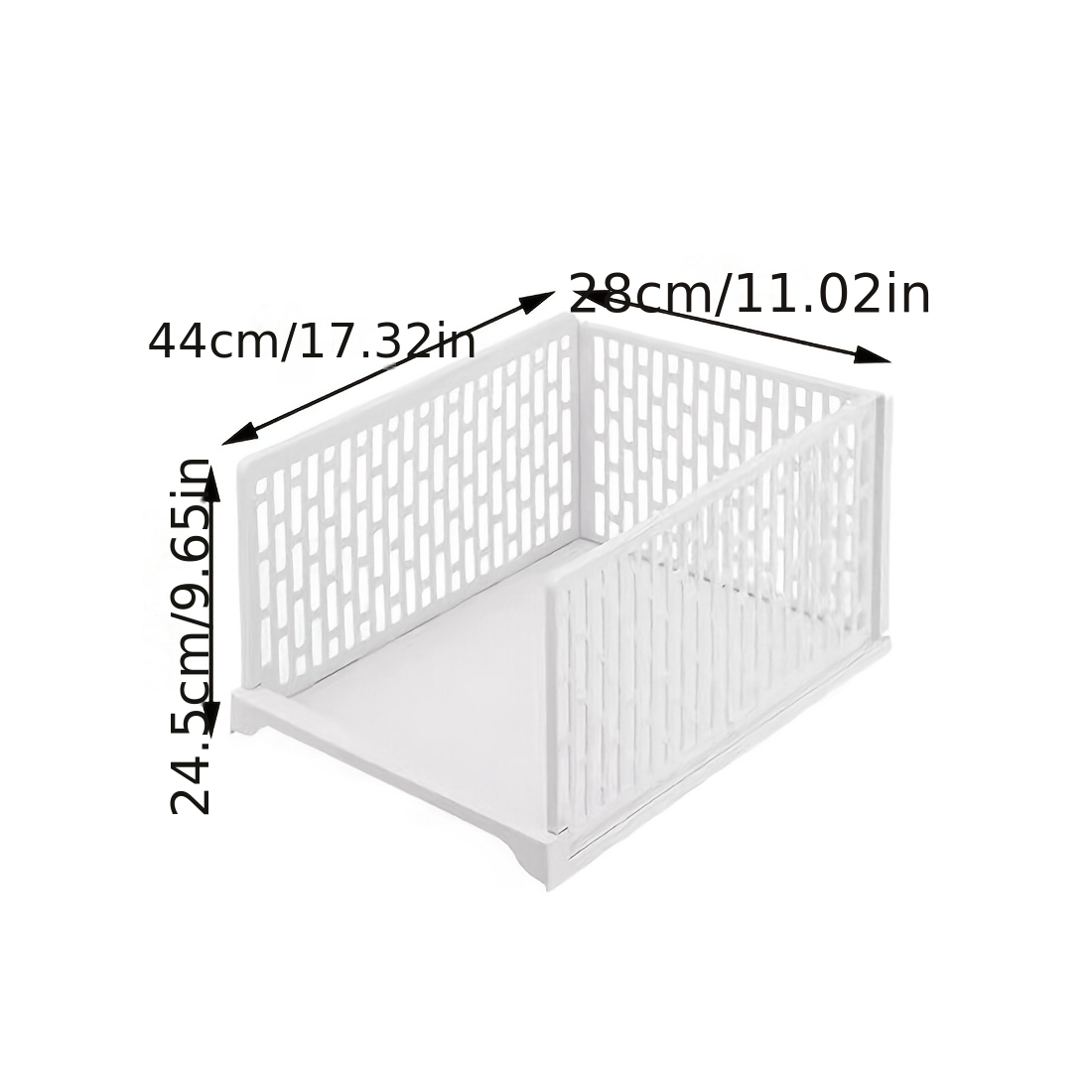 White Wardrobe Drawer Elements, Organizer, Stackable Storage Boxes For Wardrobes, , Under-bed Storage