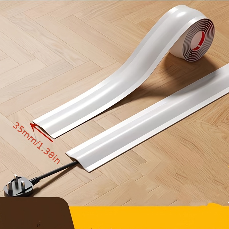 37yzj Flat Cable Tray, Wide, Self-adhesive Wire And Network Cable Management
