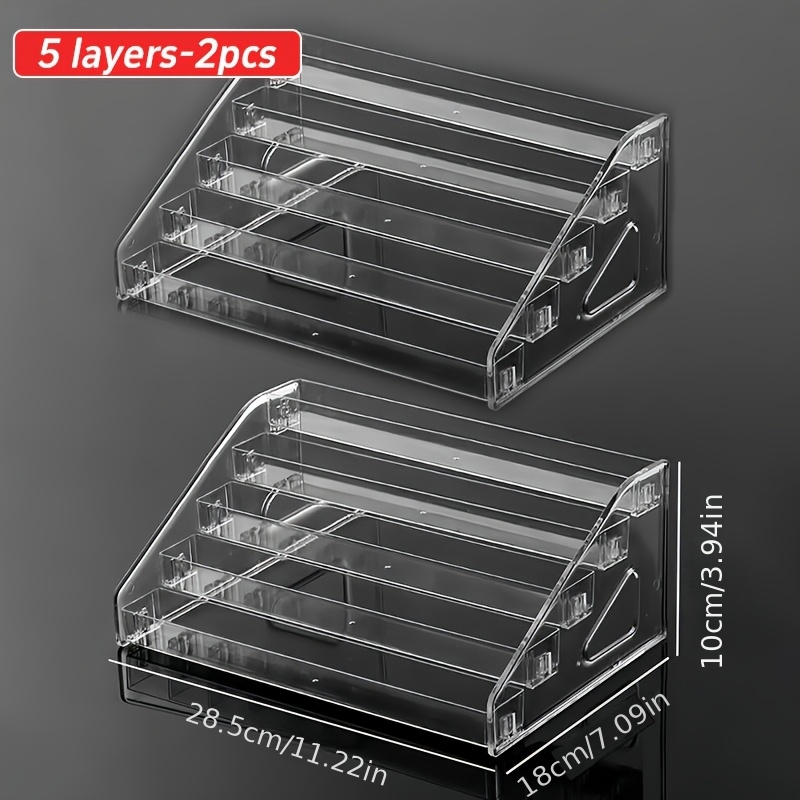 2pcs Of Desktop Storage Racks, Multi-functional Shelves - Layered And Categorized Storage, Styles , Suitable For Cosmetics, Desks, Countertop Storage, Storage Racks & Storage Shelves, Desktop Storage