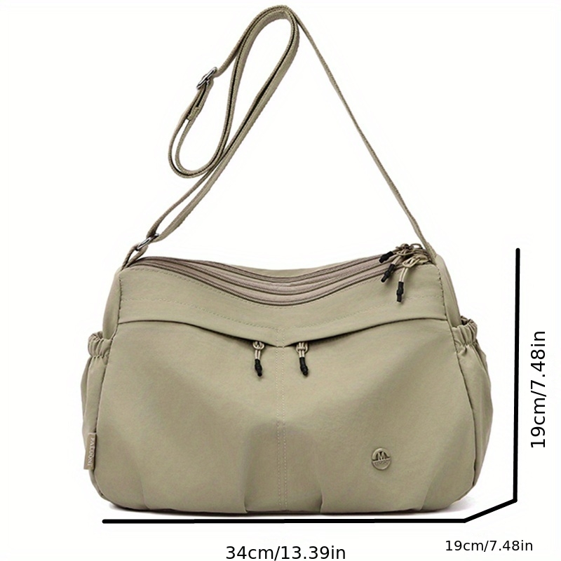 womens crossbody bag with double pockets suitable for   featuring a large capacity for casual use this easy and stylish commuting bag is versatile with multiple pockets   organizing travel essentials Product details 3