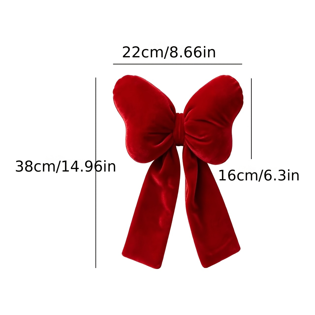 TEMU 1pc Christmas Velvet Bow Curtain Tie- Restaurant Hotel Party Atmosphere Decoration