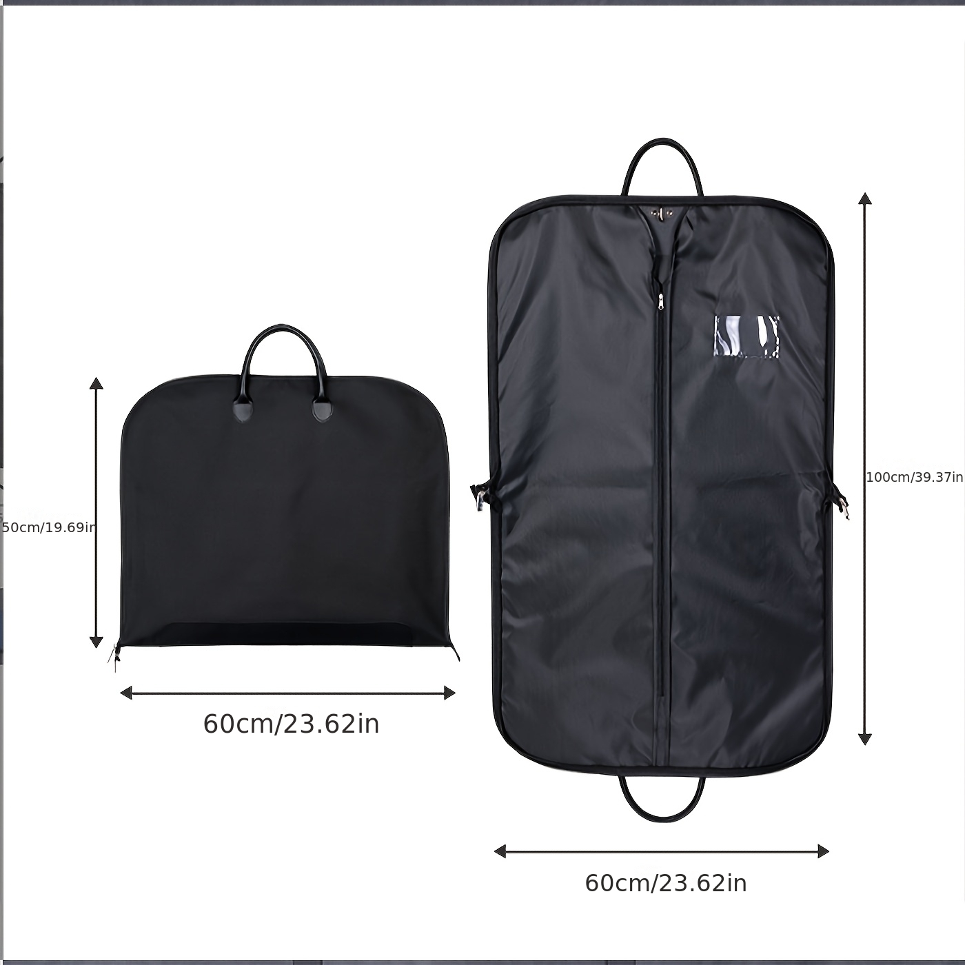 TEMU para traje de tela Oxford personalizable con foto , bolsa de almacenamiento de prendas de vestir de moda para negocios