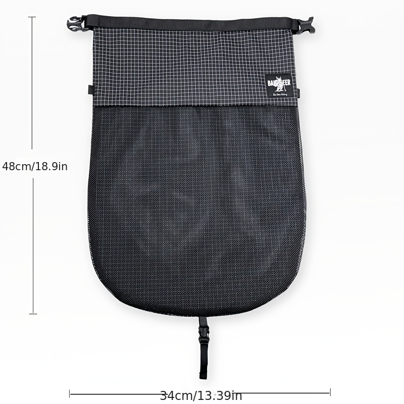 TEMU 1pc Large Capacity Storage Bag, Outdoor Backpack Extension Bag Hiking Climbing Shoe Bag Double Shoulder Bag External Shoe Bag