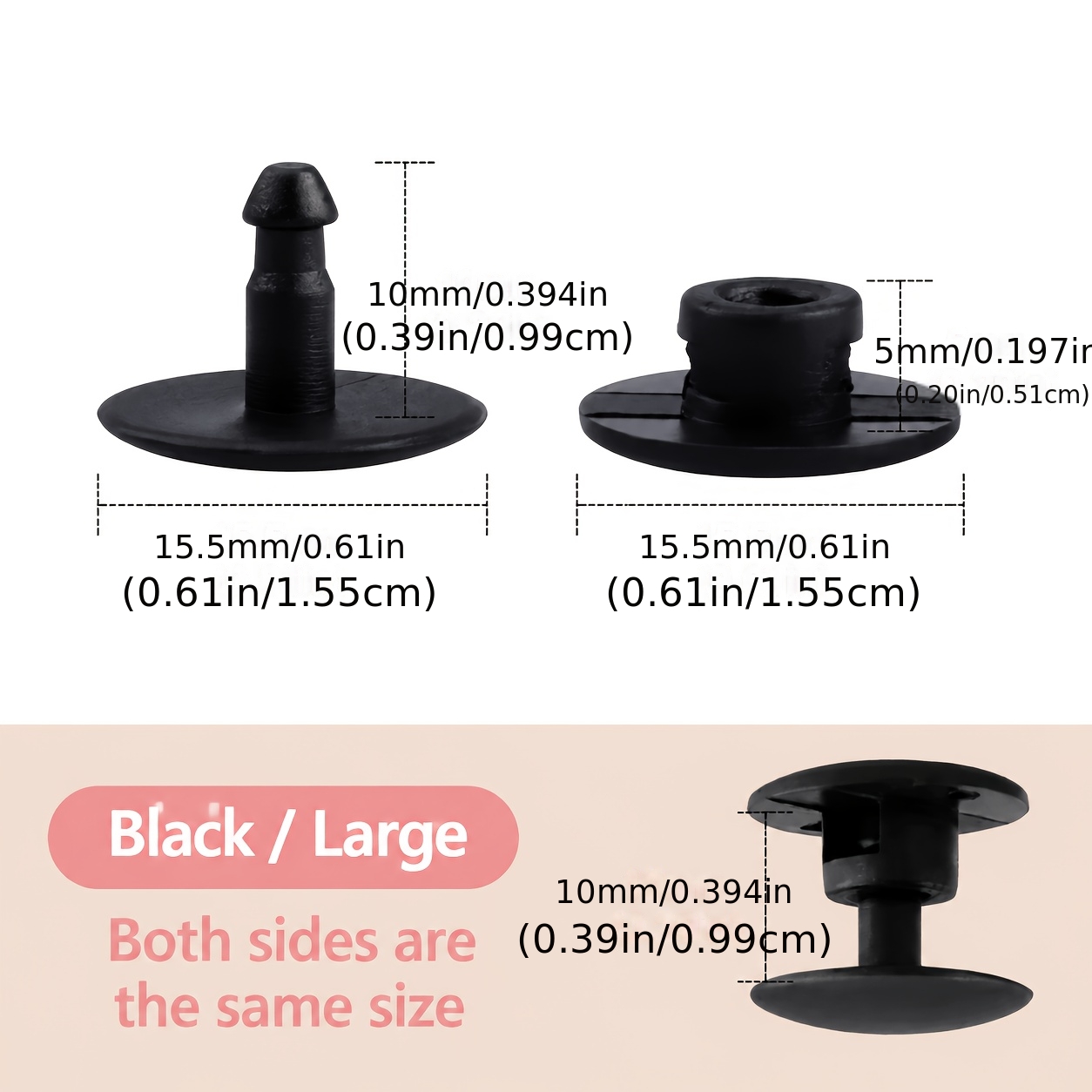 TEMU 10 Sets Of Clog Shoe Fasteners, Plastic Shoe Buckles, Accessories For Foam Clogs And Casual Shoes, Durable Beach Shoe Replacement Rivets,