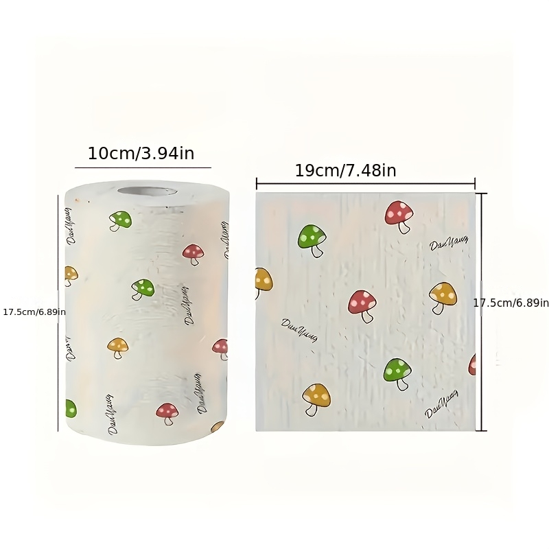 TEMU High- 400-count Washable Kitchen Cleaning Cloths, Lazy-person Wipes That Clean Instantly And Are Durable. Roll-up Dishcloths Suitable For