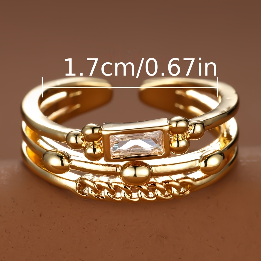Women's 3-Layer Fashion Ring, Elegant Holiday Gift