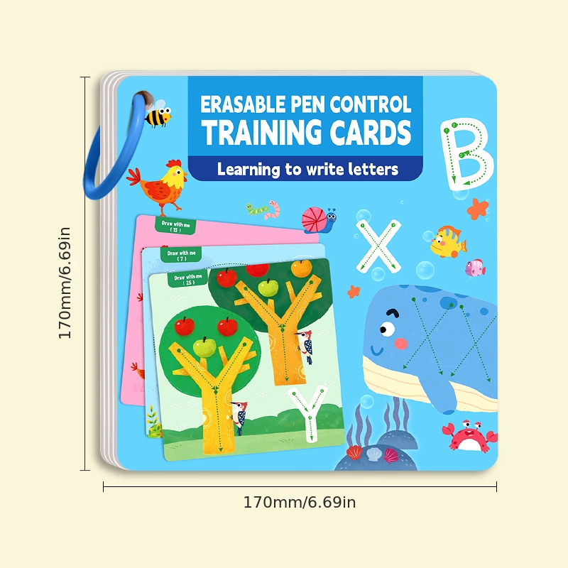 Children's Pen Control Training Workbook for Handwriting Practice
