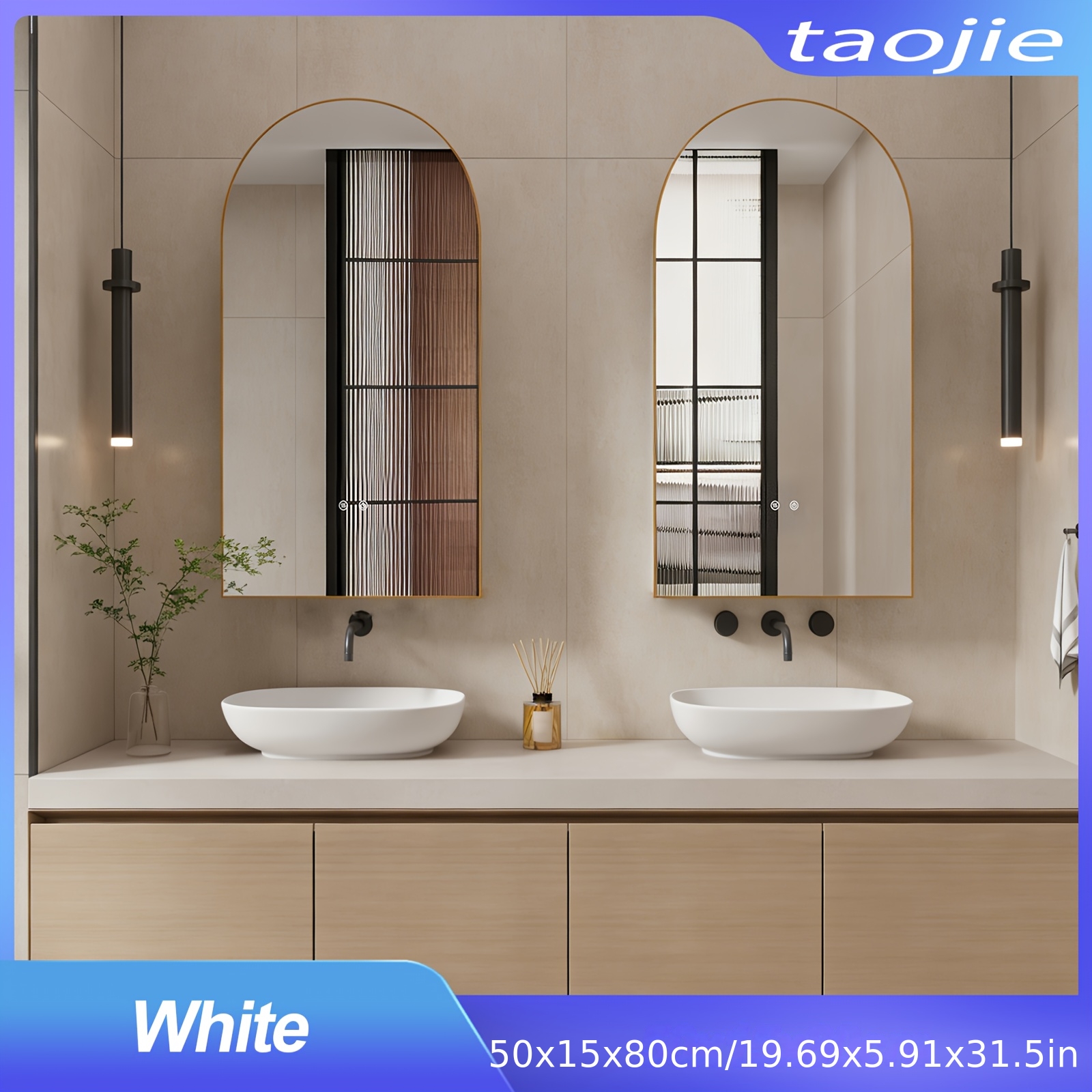Wall-mounted Bathroom Storage Cabinet With Adjustable Mirror - White - Ideal For Bathroom Organization