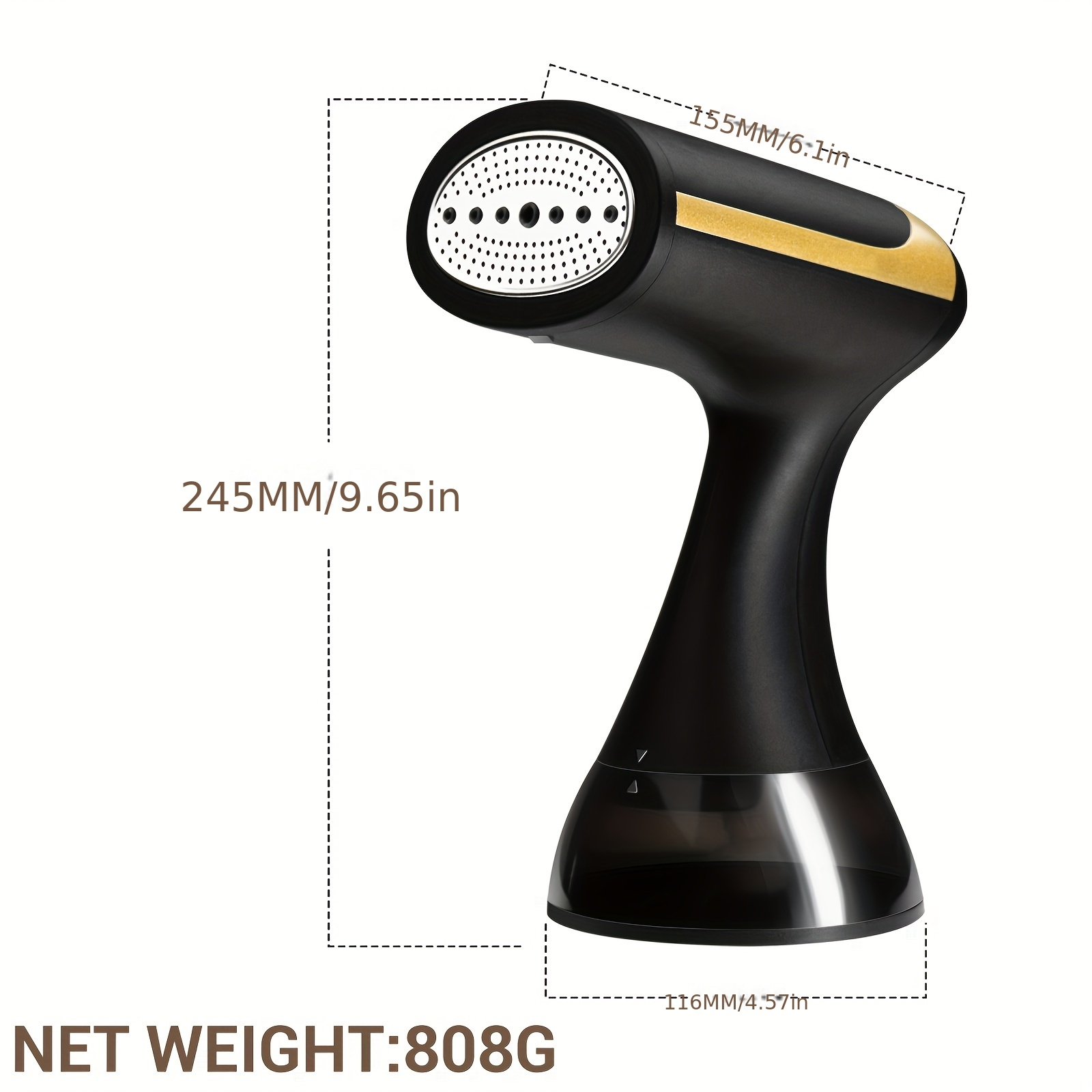 Draagbare Handstoom Kleding Strijkijzer Machine - 1500W 230V Europese Stekker, 300ml Waterreservoir | Elektrische Kledingstomer/Strijkijzer voor Thuisgebruik