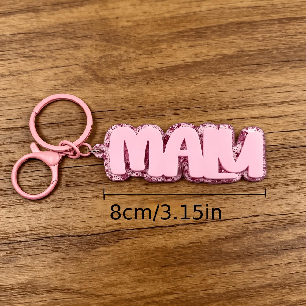 TEMU Etiquetas personalizadas de acrílico, llaveros con personalizadas, etiquetas antipérdida para bolsos, etiquetas colgantes para regalos de