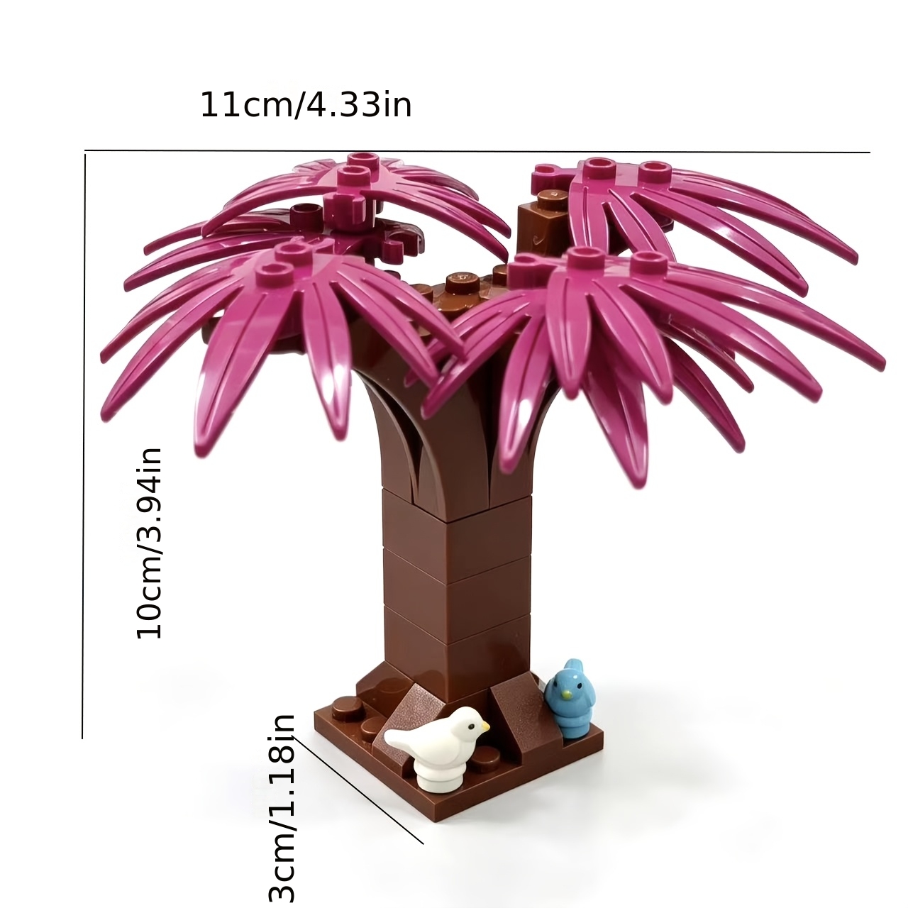 Small Particle Tropical Tree and Bird Accessory Pack
