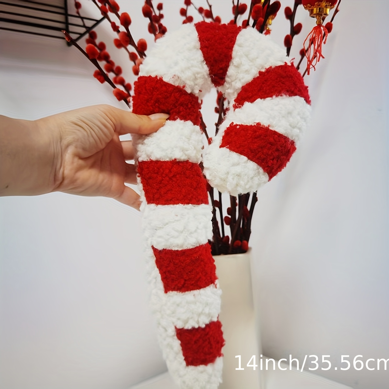 1pc vintage christmas candy cane pillow 3d plush throw Temu
