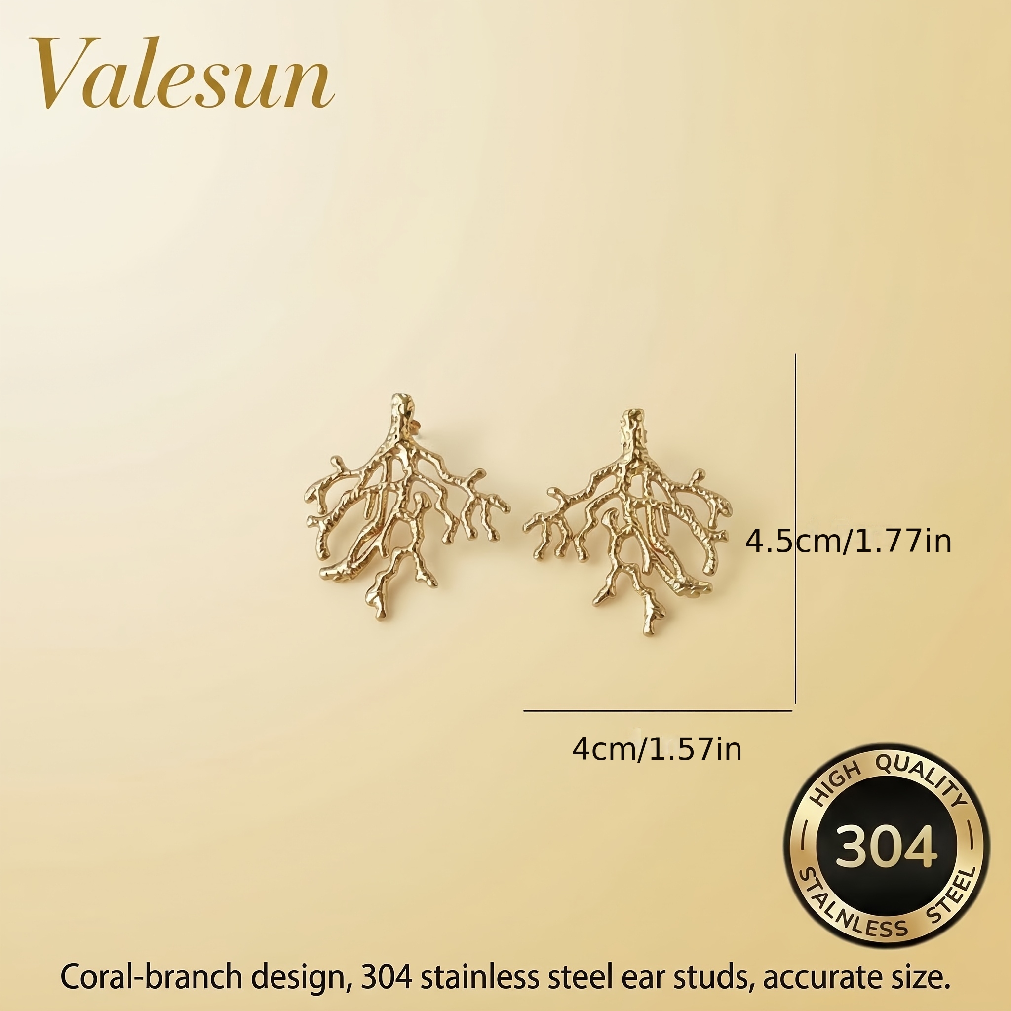 Women's Stainless Steel Hypoallergenic Earring, Perfect Gift for Her