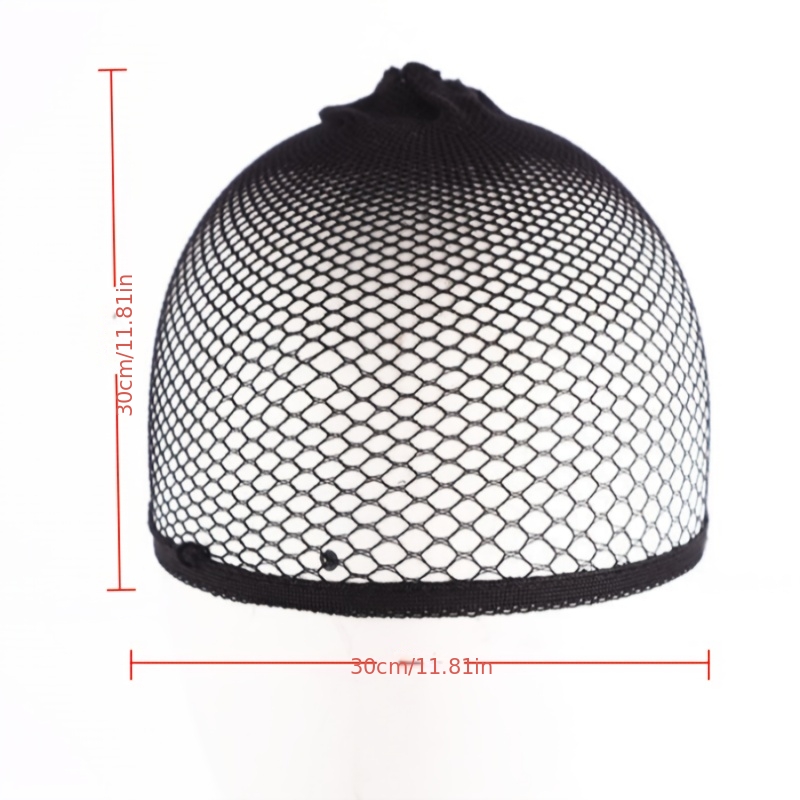 10pcs Anti-slip Black Mesh Wig Caps | Women, Men, Woven Hair Net Closed , Elegant Style, Hand Wash Only
