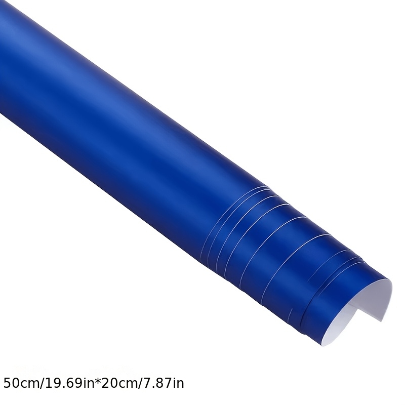 TEMU Ice Film Blue Tinting Film Airless Metal Matte Chrome Car Wrap Full Coverage Automotive Sticker