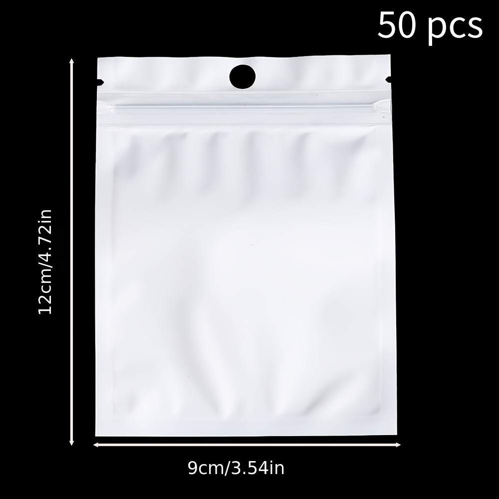 30/50/100pcs White Jewelry Bags for Display Storage