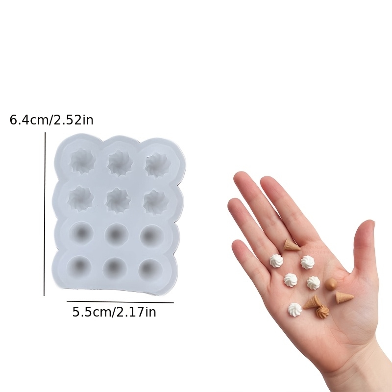 TEMU 1 stuks/3 stuks Non- Clay Mal, Mini -Vormige Kaars Klei Siliconen Mal voor het Maken -Vormige Kaars Cadeaus En Ambachten