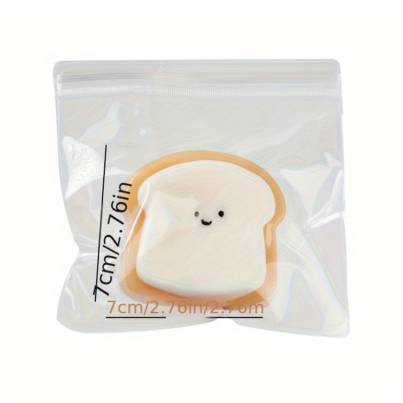Jouet Anti-stress En Silicone – Toast à Rebond Lent – 11 Cm – Rose, Jaune Ou Vert – Pour Enfants Et Adultes – Cadeau Fun