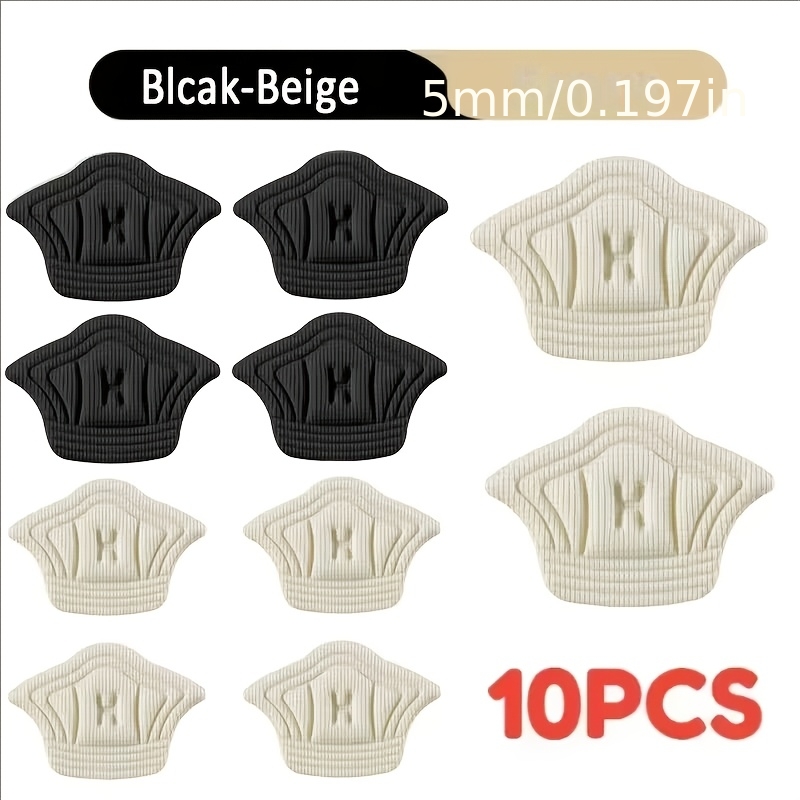 TEMU 10pcs/Set Semelles Intérieures pour Chaussures Patch Talon pour Chaussures Taille Ajustable Coussin de Pied Semelle Adhésive Autocollant Arrière