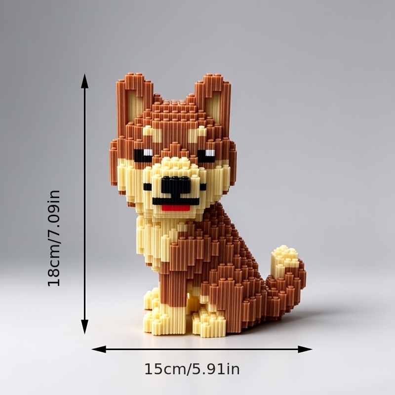 TEMU Jeu de construction d' d'entraînement cérébral Chiot Haute difficulté Jouets d' Race Puzzle 3D Petites créatifs polyvalents, Jouet d' Puzzle