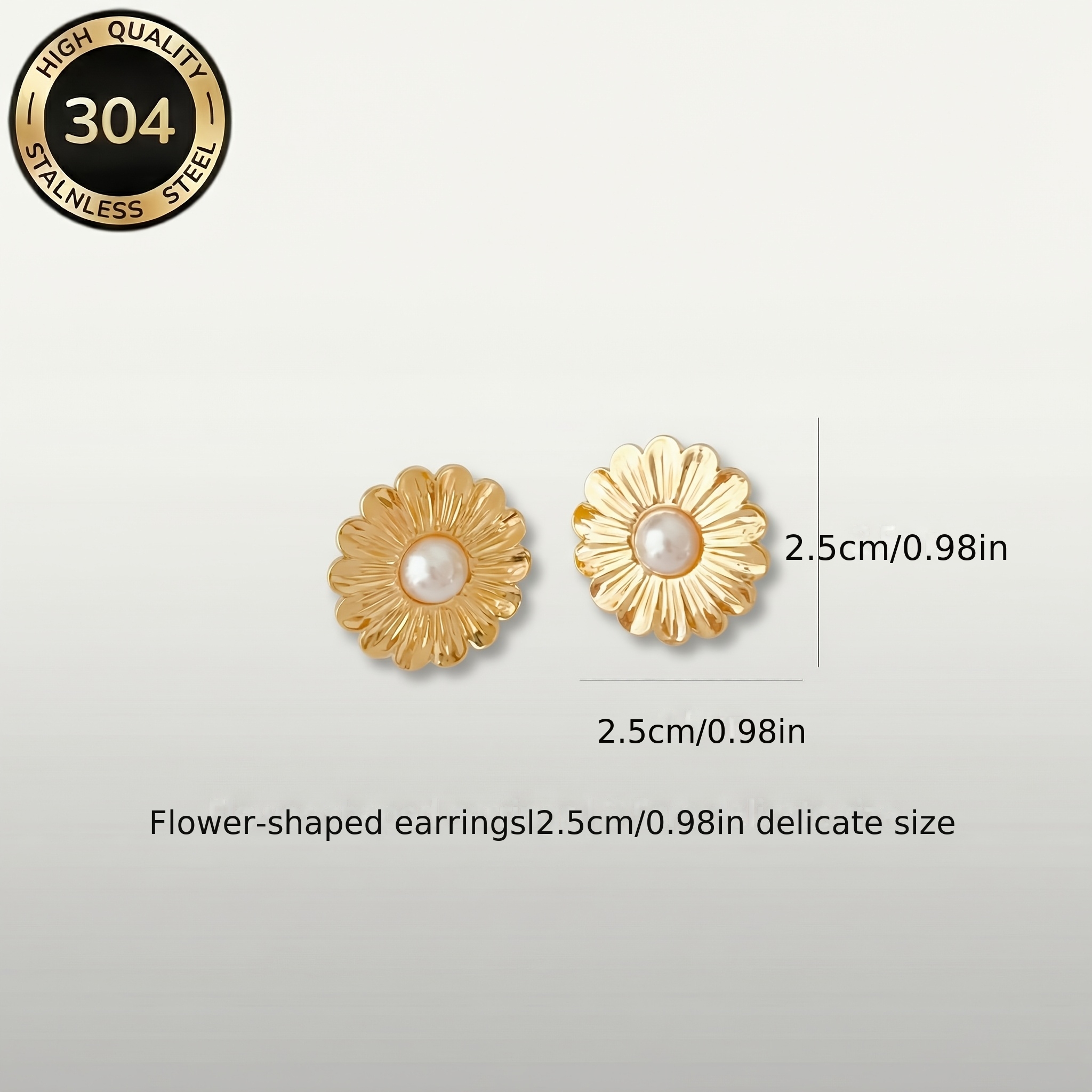 Women's Hypoallergenic Stainless Steel Earrings, Versatile Gift