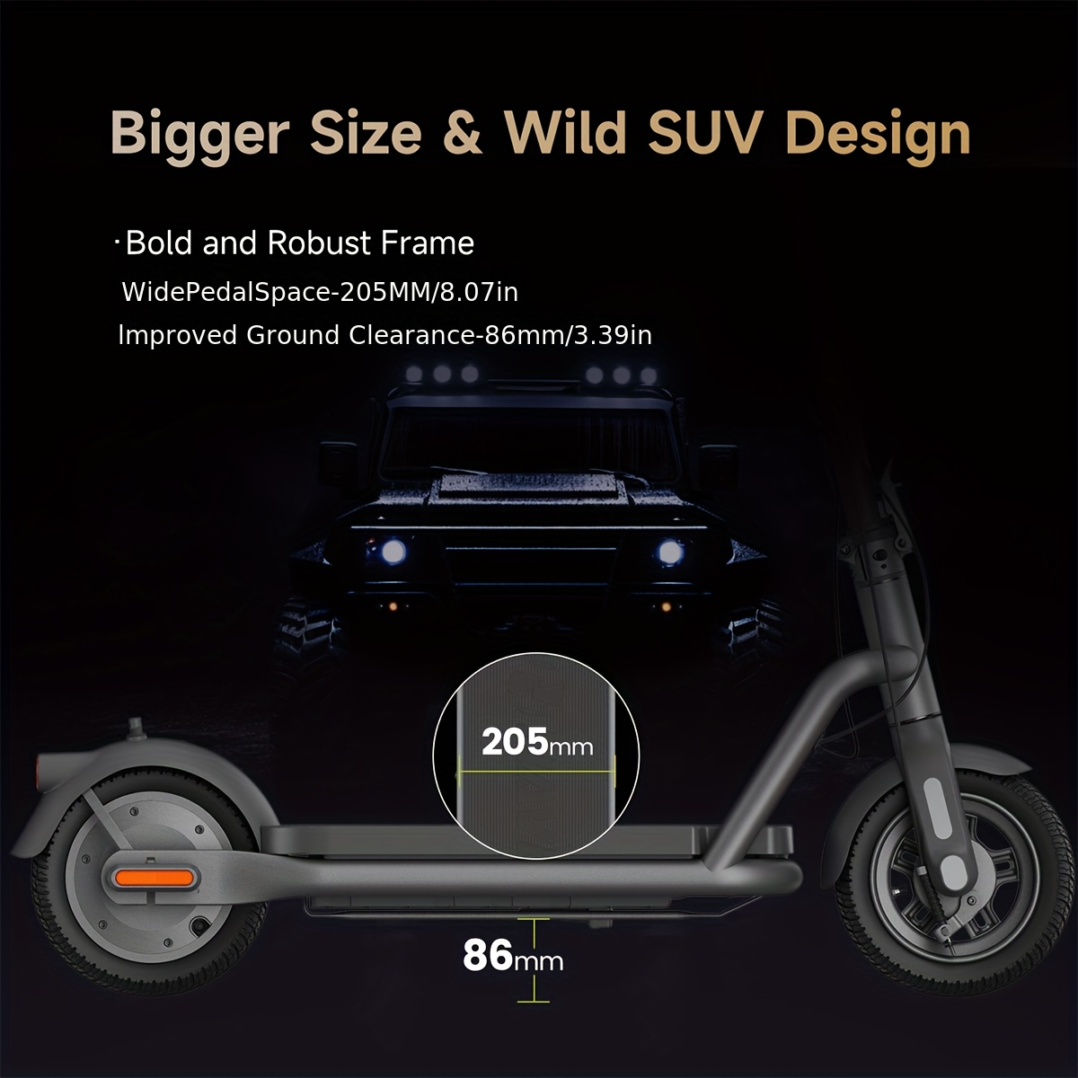 n65  scooter for adults featuring 10 tires a foldable design app control and a carbon fiber riser ideal for black friday and christmas presents Product details 3