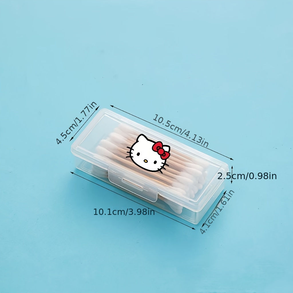 Hello Kitty Portable Mini Storage Box For Travel, Medicine, Swabs, And Small Items