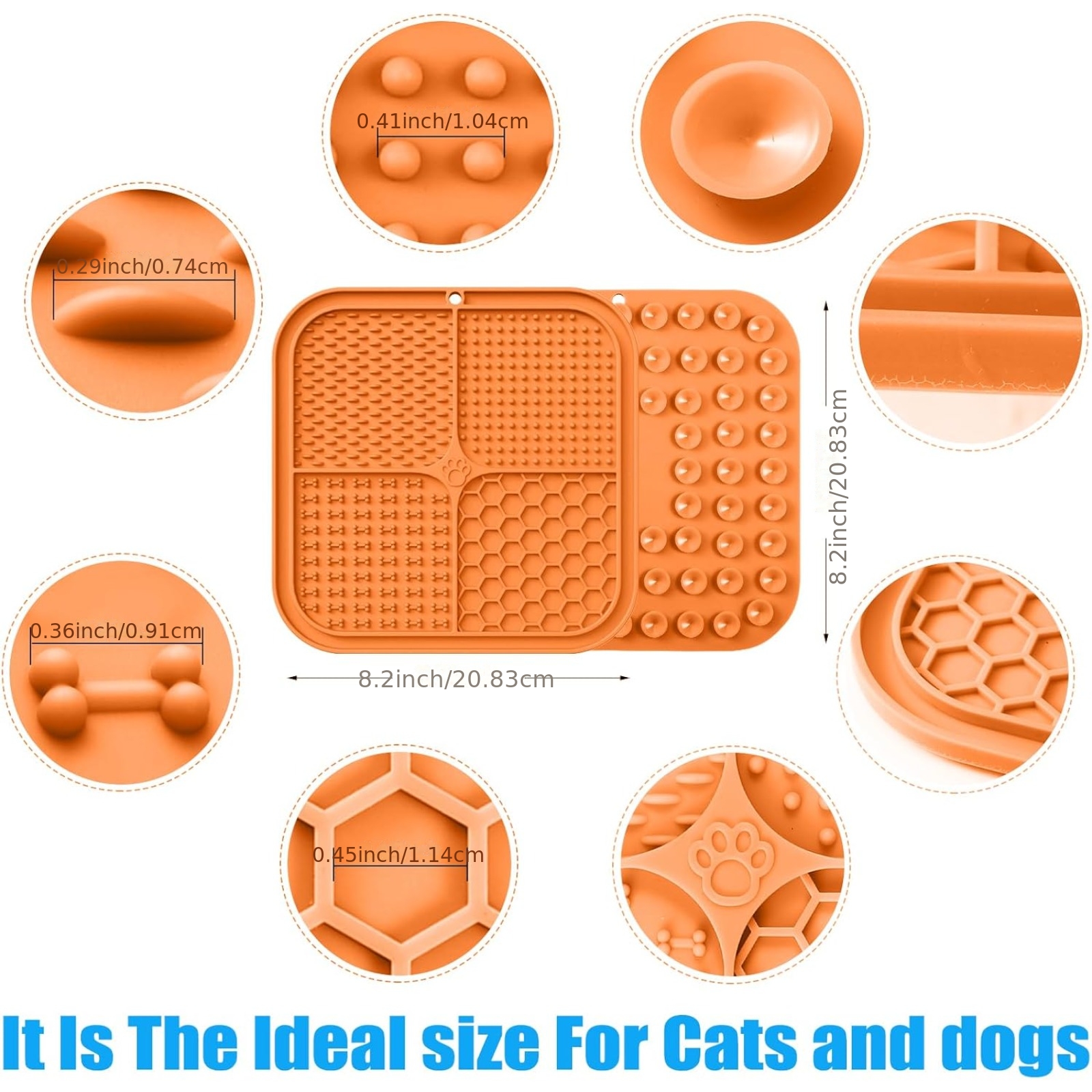 Dog Lick Mat with Suction Cups for Anxiety Relief