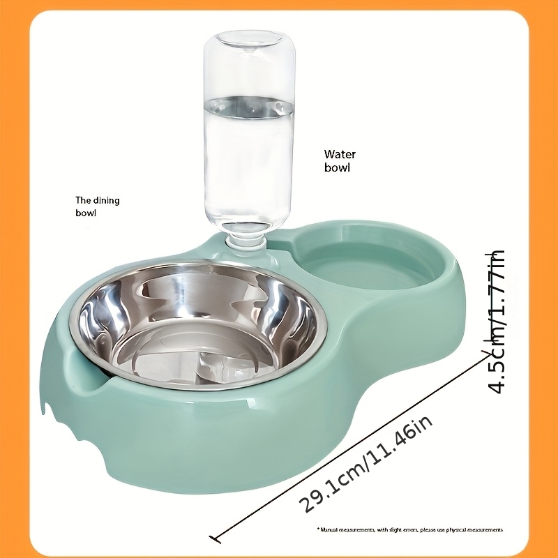 Versatile Bowl for Cats And Dogs - Self-Refilling Water And Food Station with a Non-Skid Base, Sturdy PP Material, Easy to Clean, Compact Pet Feeding Setup for Cats And Small Dogs, Stylish Pet Item, No Need for Batteries Or Electricity