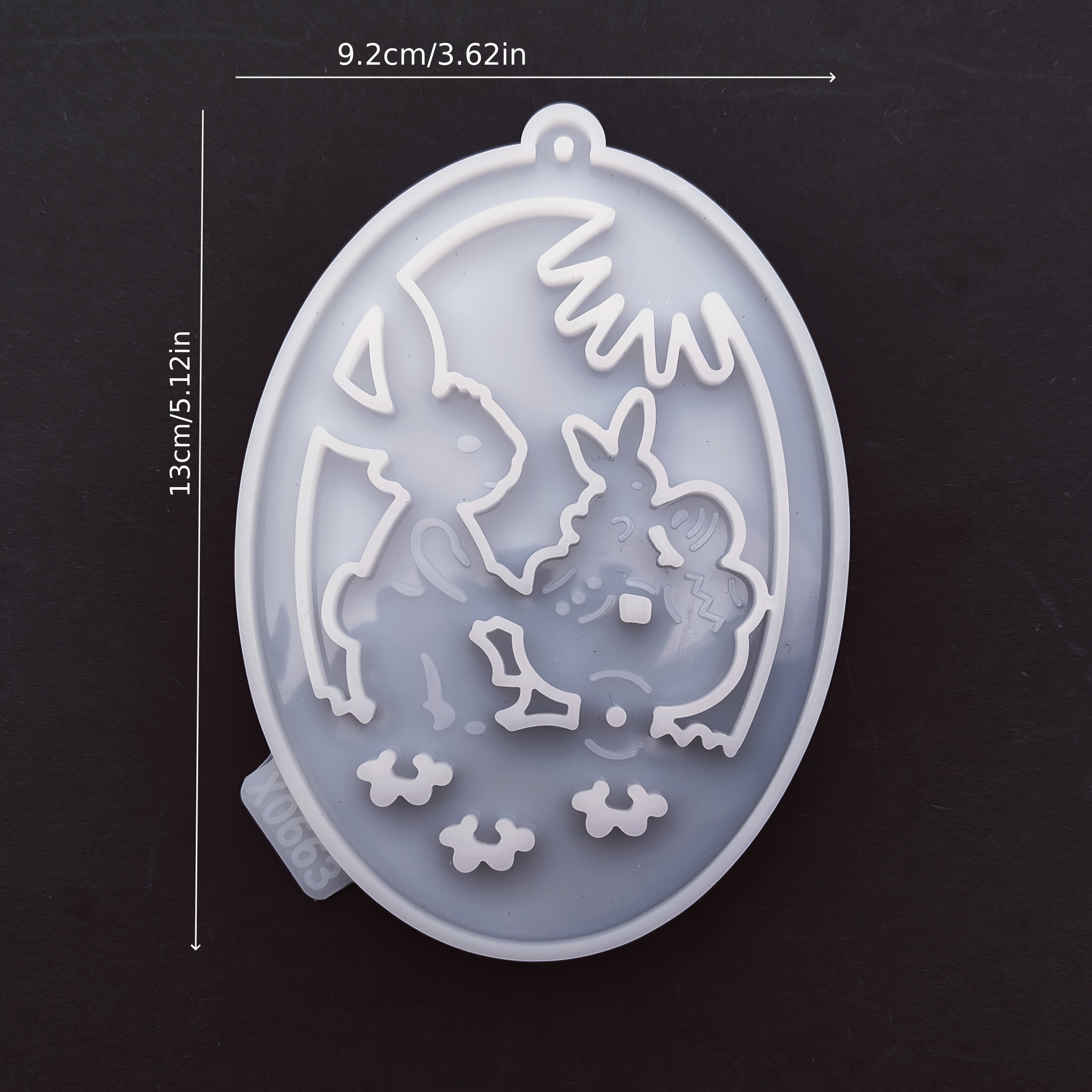 New Easter Bunny Wreath Pendant Silicone Mold, Easter Atmosphere Decorative Hanging Ornament, Epoxy Resin Mold, Cement Plaster Mold, Resin Silicone Mold With Wreath, Bunny, And Patterns