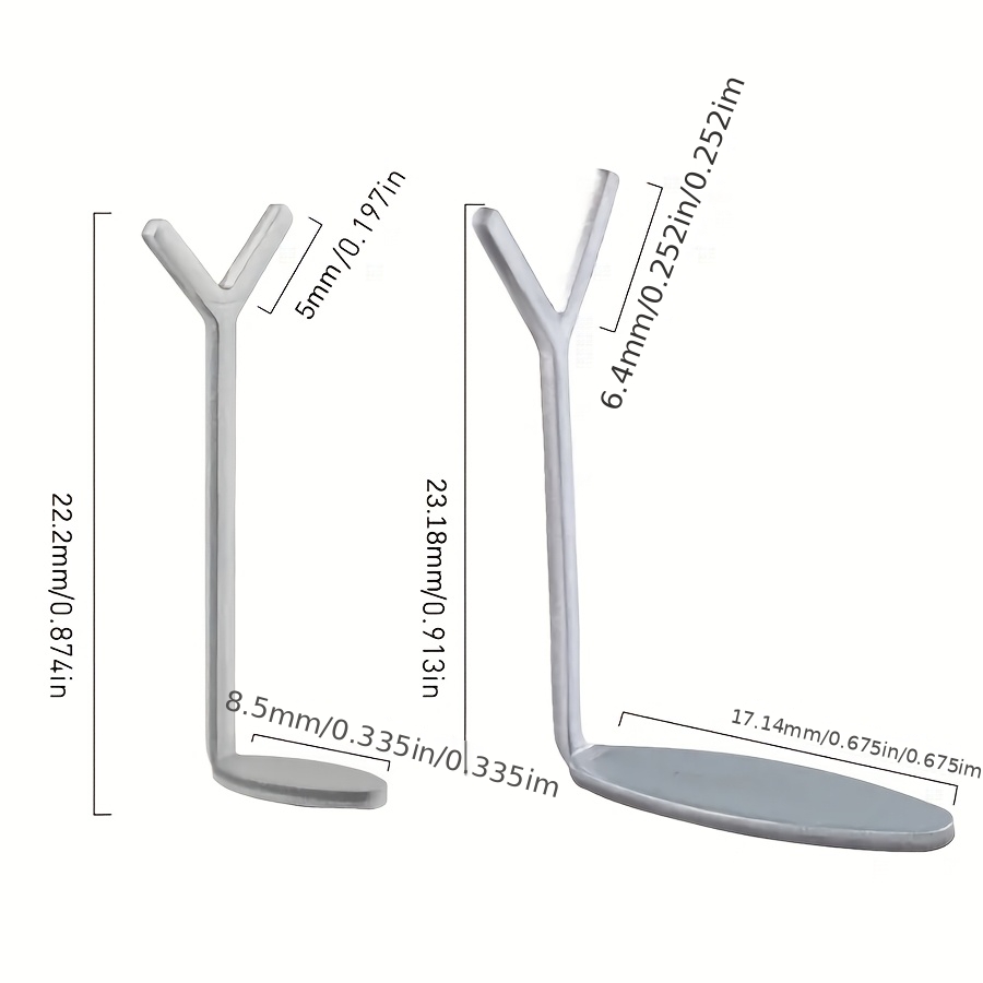 2pcs Y-Shaped Nail Art Tool Attachments for Cat Eye Patterns