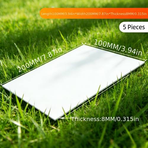 3/5pcs White PVC Foam Board - Durable Advertising Display and Handcrafted Decorative Panel
