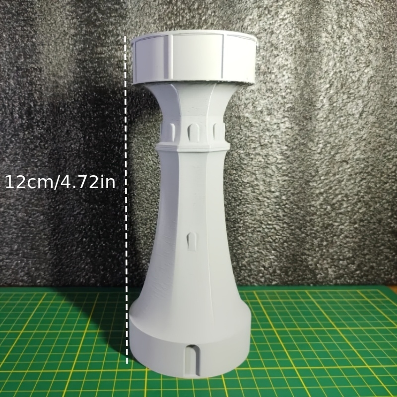 Retro Industrial Style White Water Tower Model