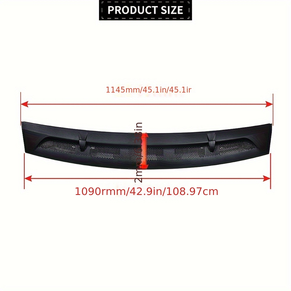 Zeroupshop Copertura di scarico dell'acqua per parabrezza anteriore per Mercedes-Benz Classe A W169 Classe B W245, in plastica, sostituisce A1698300275 A1698300375, 2004-2012, confezione da 2