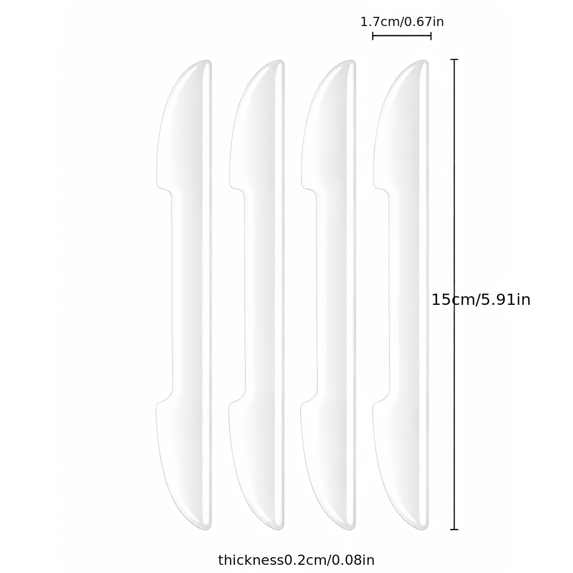 TEMU Car Universal Anti-collision Strip Trunk Door Anti-collision Sticker Tailgate Car Door Protective Rubber Strip Decorative Strip Modification