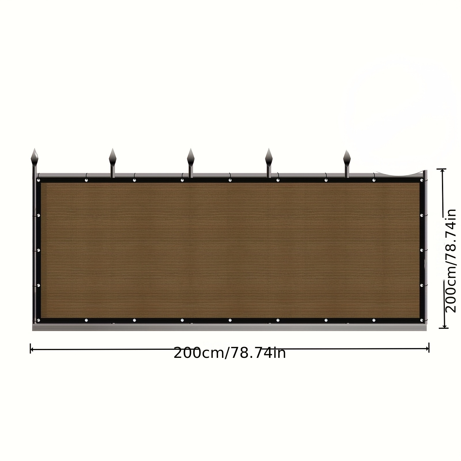 Brown Shade Net Made Of High-density Polyethylene, Specifically For Outdoor And . A Shading Of Up To 90%, Ensuring A Cool Environment For , Porch