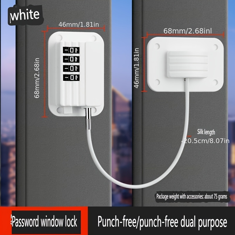 Non-Drilling Window Lock for Refrigerator Security