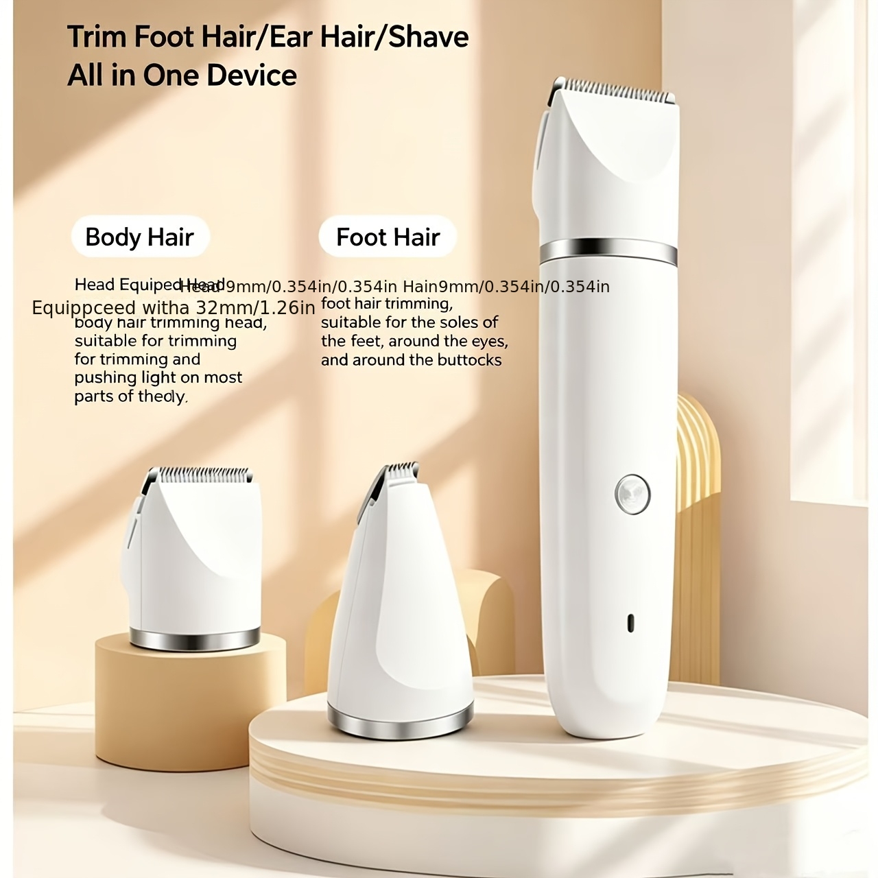TEMU Rechargeable Cordless Electric Pet Hair Trimmer, Small Cat Paw Groomer With Usb Charging, Screen Display, Widened Blade Head, , For Trimming Dog
